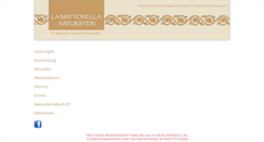Desktop Screenshot of lamattonellanaturstein.de